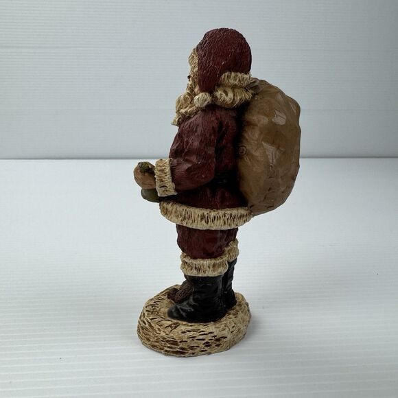 Vintage Santa Claus Figurine America Teddy Bear Christmas Decoration Rustic - Picture 6 of 16